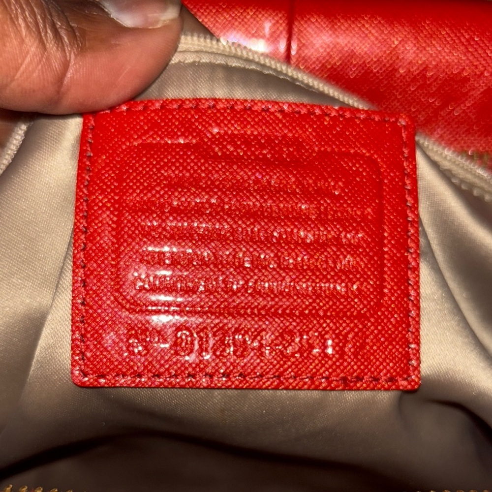 Vintage Coach Red Leather Satchel - Picture 9 of 11